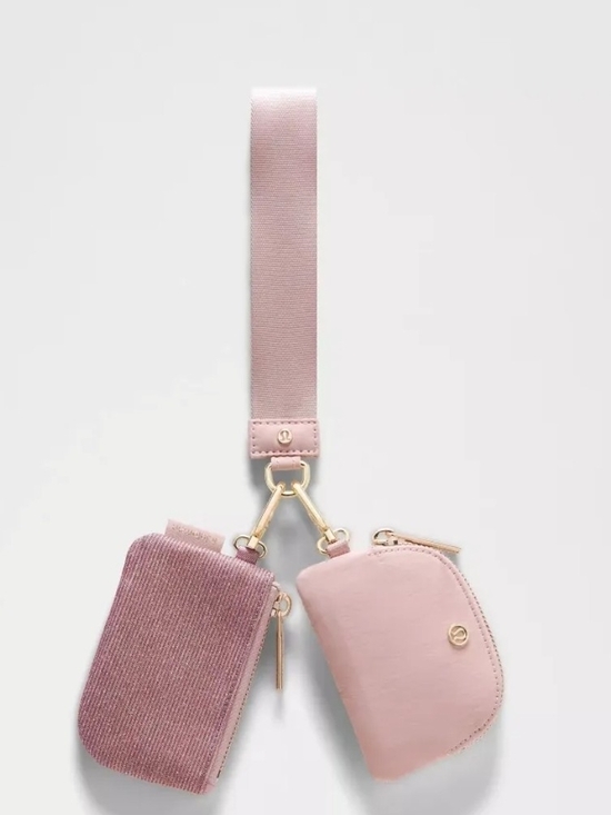 lululemon athletica Handbags - lululemon athletica Blush Pink Key Ring Wallet Set